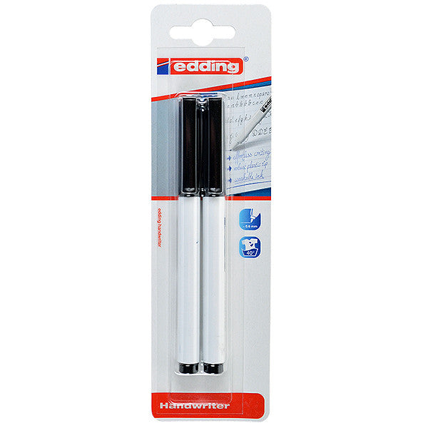 edding Handwriter Pen Set of 2 - Premium Permanent Markers for Writing, Labeling & Art Projects - Perfect for Office, School & Crafting