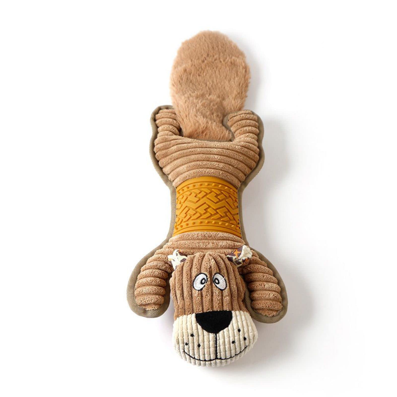 Norbi Plush Dog Chew Toy - Soft Squeaky Molar Teething Toy for Puppies & Small Dogs - Perfect for Playtime, Training & Dental Health