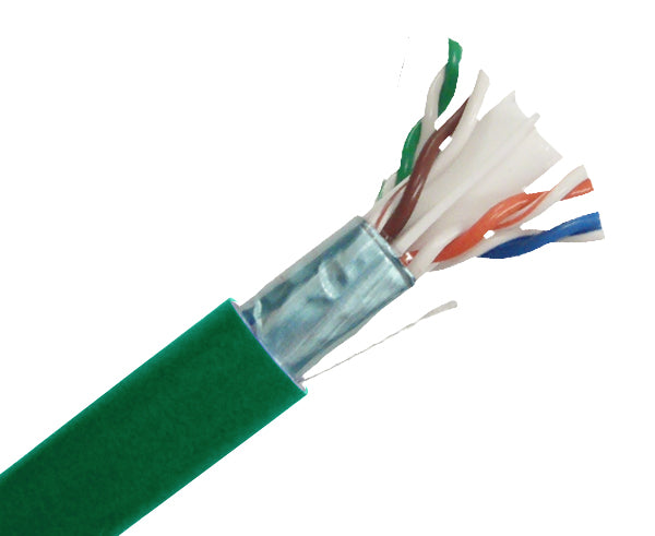 CAT6 Plenum Bulk Ethernet Cable 1000FT - Shielded CMP, Solid Copper 23 AWG for High-Speed Networking in Offices, Data Centers & Smart Homes