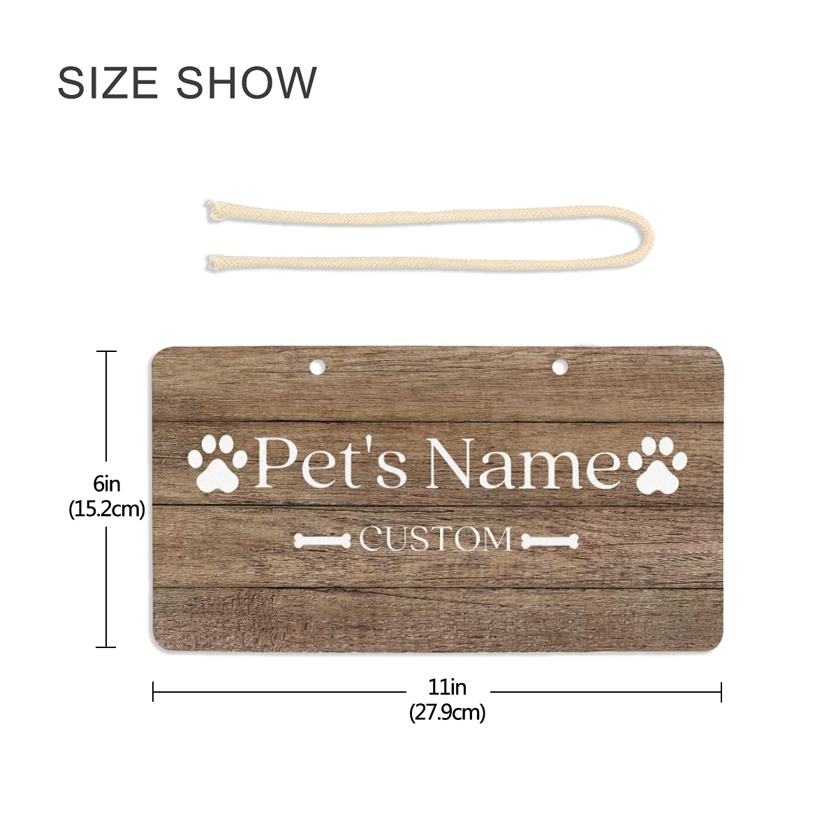 Custom Dog House Sign - Personalized Pet Home Decor for Dog Lovers | Perfect for Backyard Dog Houses & Indoor Pet Spaces