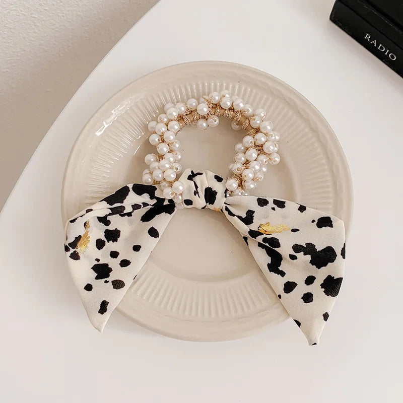Satin Scrunchie Hair Tie with Long Ribbon - Elegant Hair Accessory for Women & Girls, Perfect for Everyday Wear, Parties, and Special Occasions