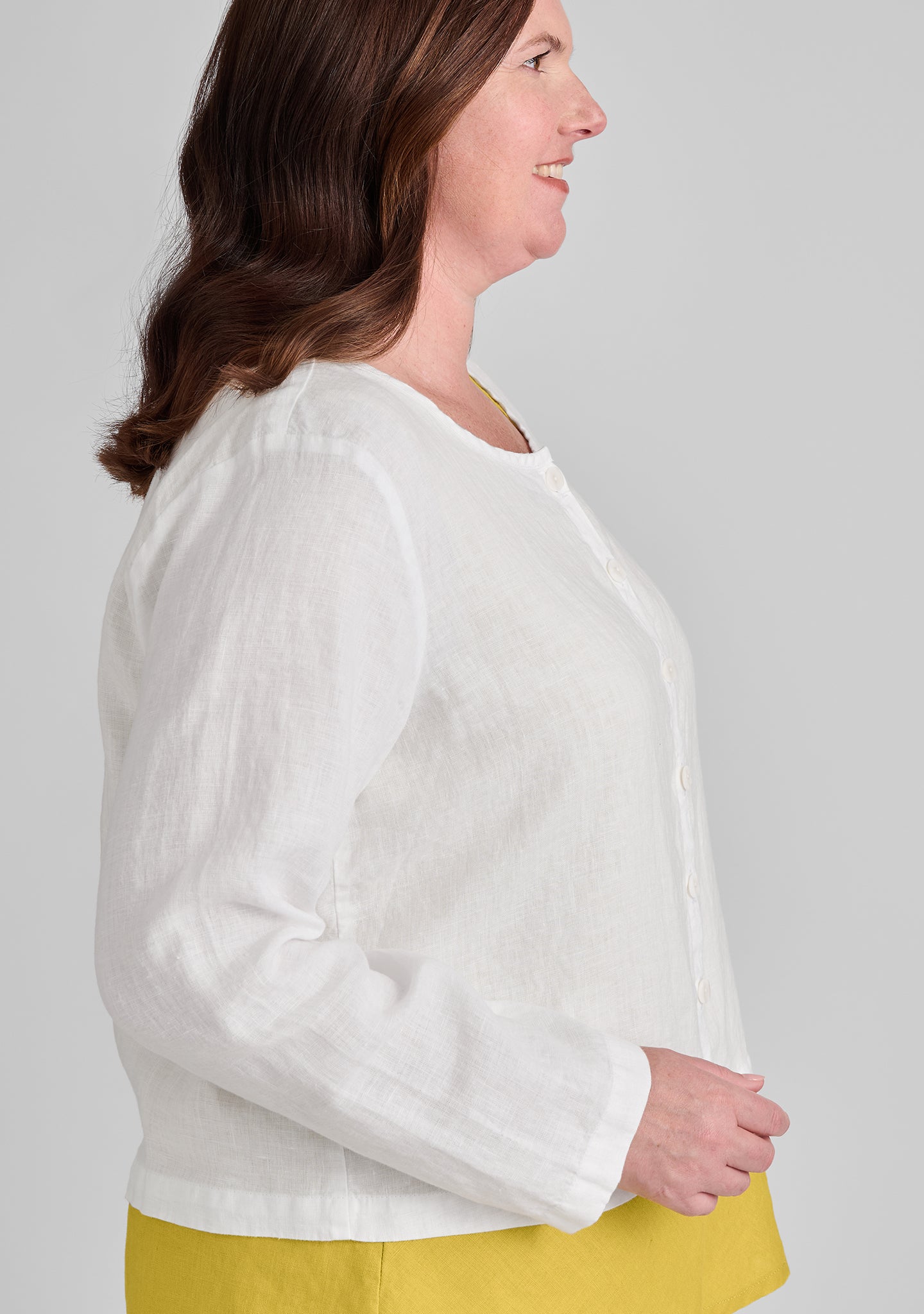 Stylish Long Sleeve Linen Cardigan Blouse for Women - Perfect for Spring Outfits & Office Wear