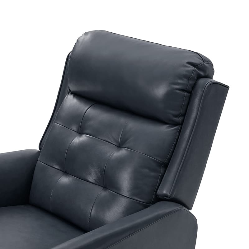 Felisa Genuine & PVC Leather Power Swivel Recliner Chair - Adjustable Electric Massage Recliner with USB Ports for Living Room, Home Theater, and Office Relaxation