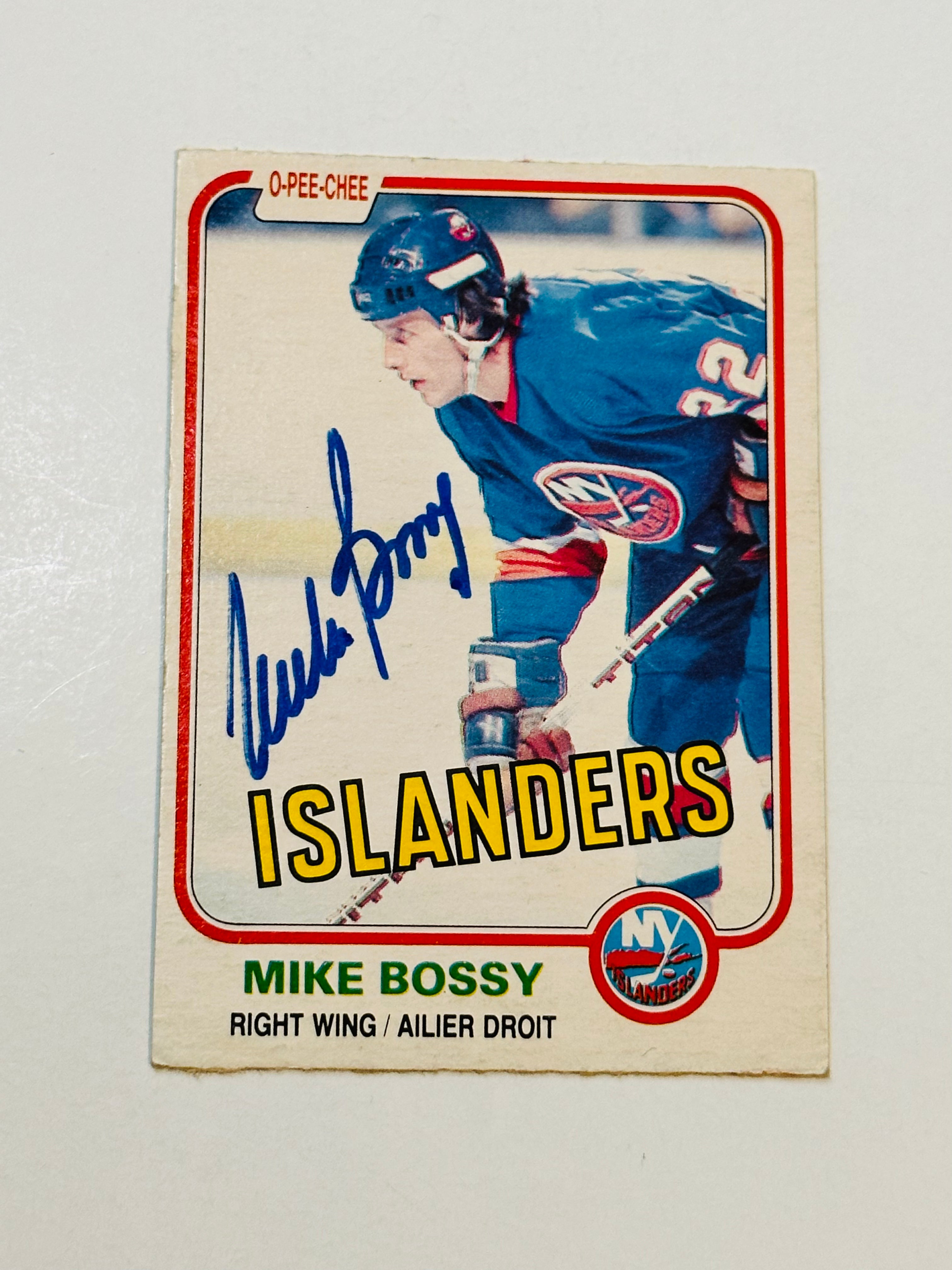 Authentic Mike Bossy Autographed Hockey Card with COA - Perfect for NHL Collectors, Sports Memorabilia Fans & Gift Ideas