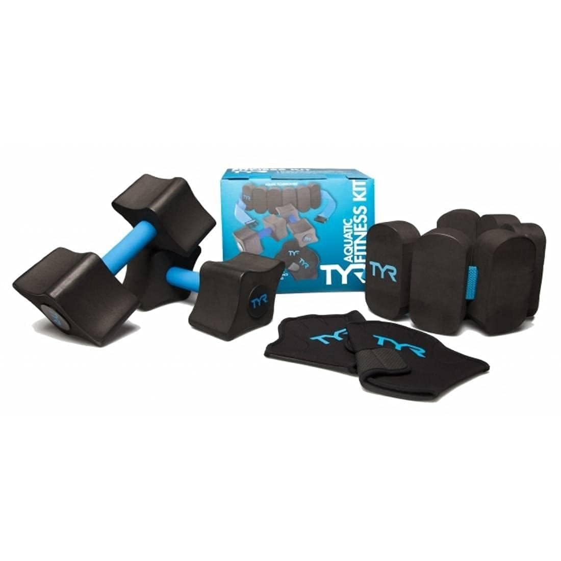 TYR Aquatic Fitness Kit - Swim Training Gear for Pool & Open Water Workouts | Perfect for Swim Training, Water Aerobics & Fitness Classes
