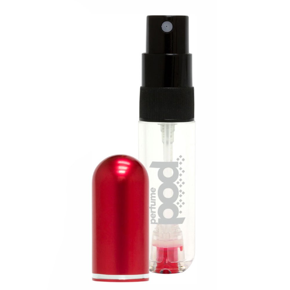 Red Travel Size Perfume Bottle - 5ml Refillable Perfume Atomizer for Women & Men | Perfect for Airplane Carry-On, Gym Bag & Vacation Essentials