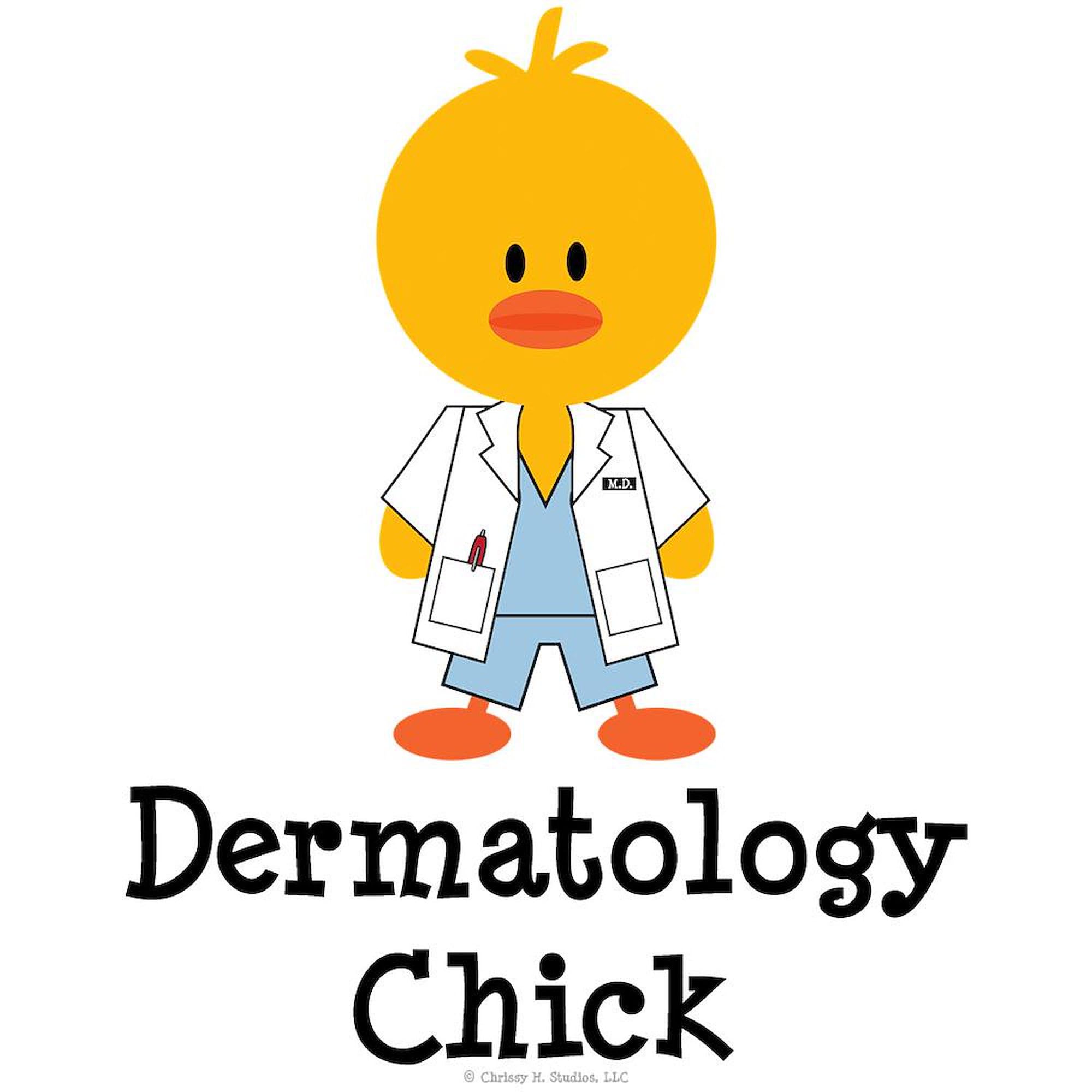 Dermatology Chick Ceramic Coffee Mug 11 oz (325 ml) - Funny Medical Gift for Doctors & Nurses - Perfect for Hospitals, Clinics & Offices