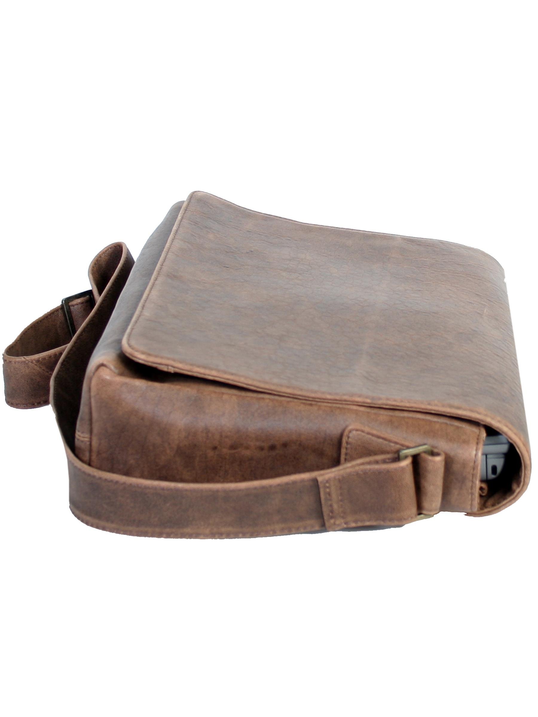 Premium Leather Messenger Bag for Men & Women - Stylish & Durable Crossbody Shoulder Bag for Work, Travel & Daily Use