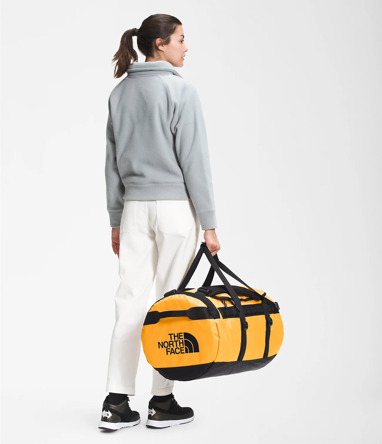 Base Camp Duffel Bag M 71L - Durable Travel Duffel for Camping, Hiking & Outdoor Adventures - NF0A52SA Past Season - Perfect for Gear Storage & Weekend Getaways