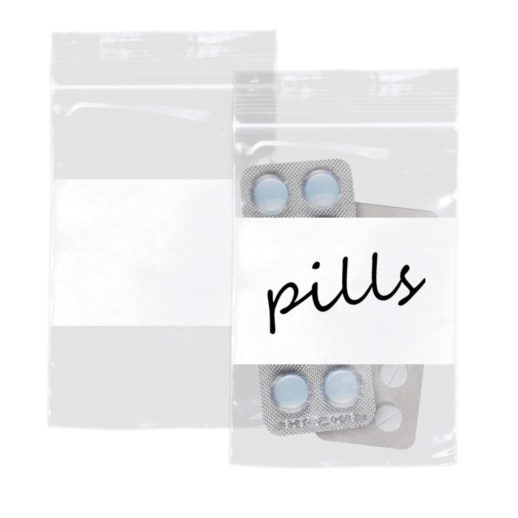 APQ 1000-Pack Heavy Duty 4x6 Zipper Bags with Write-On Block - 4 Mil Thickness White Resealable Storage Bags for Pills, Food, Industrial & Medical Use | Perfect for Pharmacy Organization, Snack Storage & Small Parts Packaging