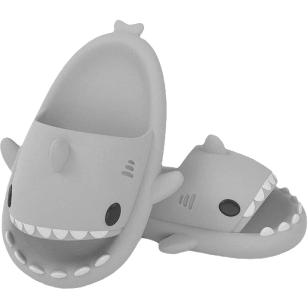 Unisex Shark Slides - Thick-Soled Cute Cartoon Open-Toe Sandals | Lightweight Comfort Non-Slip Slippers for Shower, Beach & Pool Wear