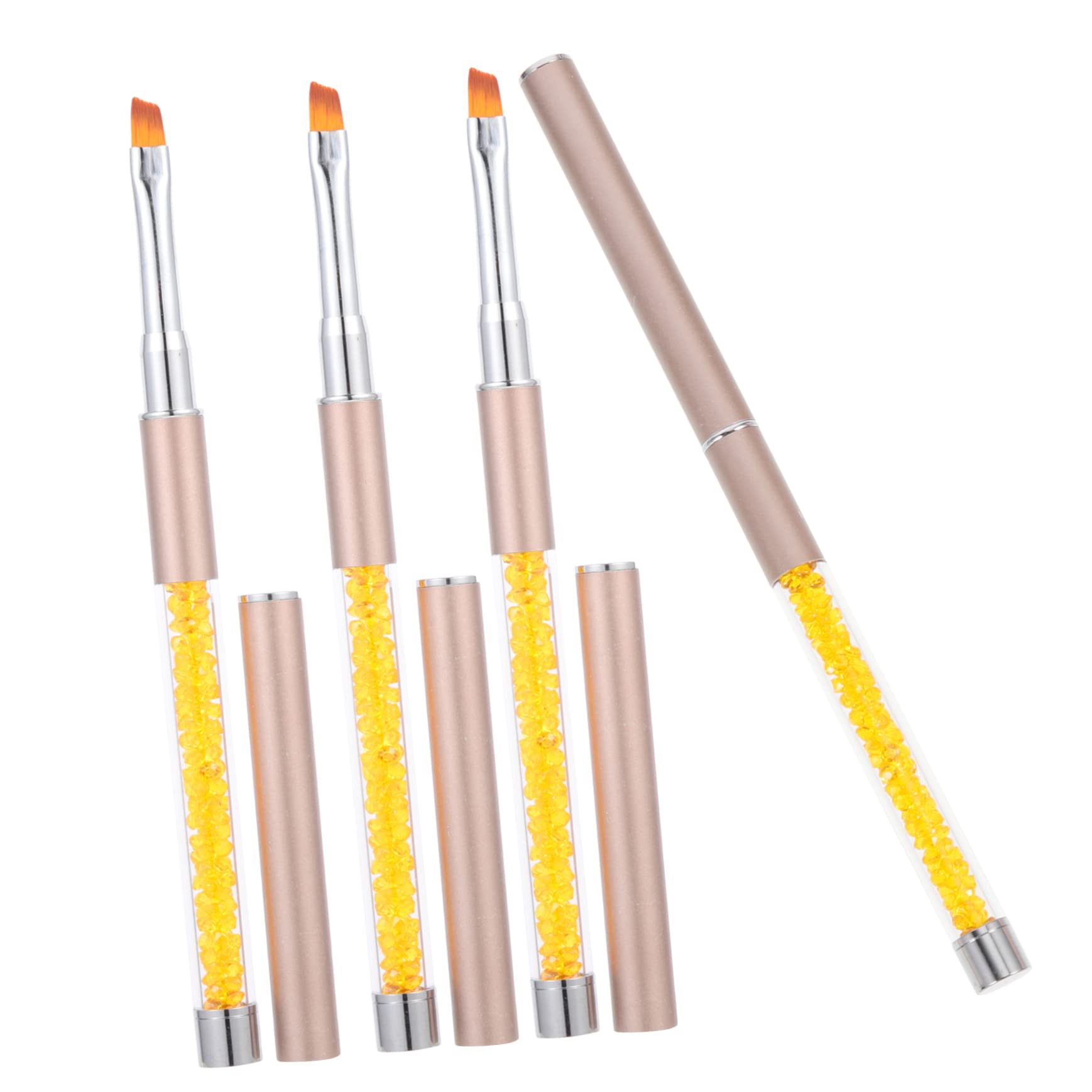FOMIYES 4pcs Nail Art Pen Set - Professional Acrylic Nail Brushes for Gel & Airbrush Application - Perfect for Nail Salon, DIY Manicure & Home Nail Art Design