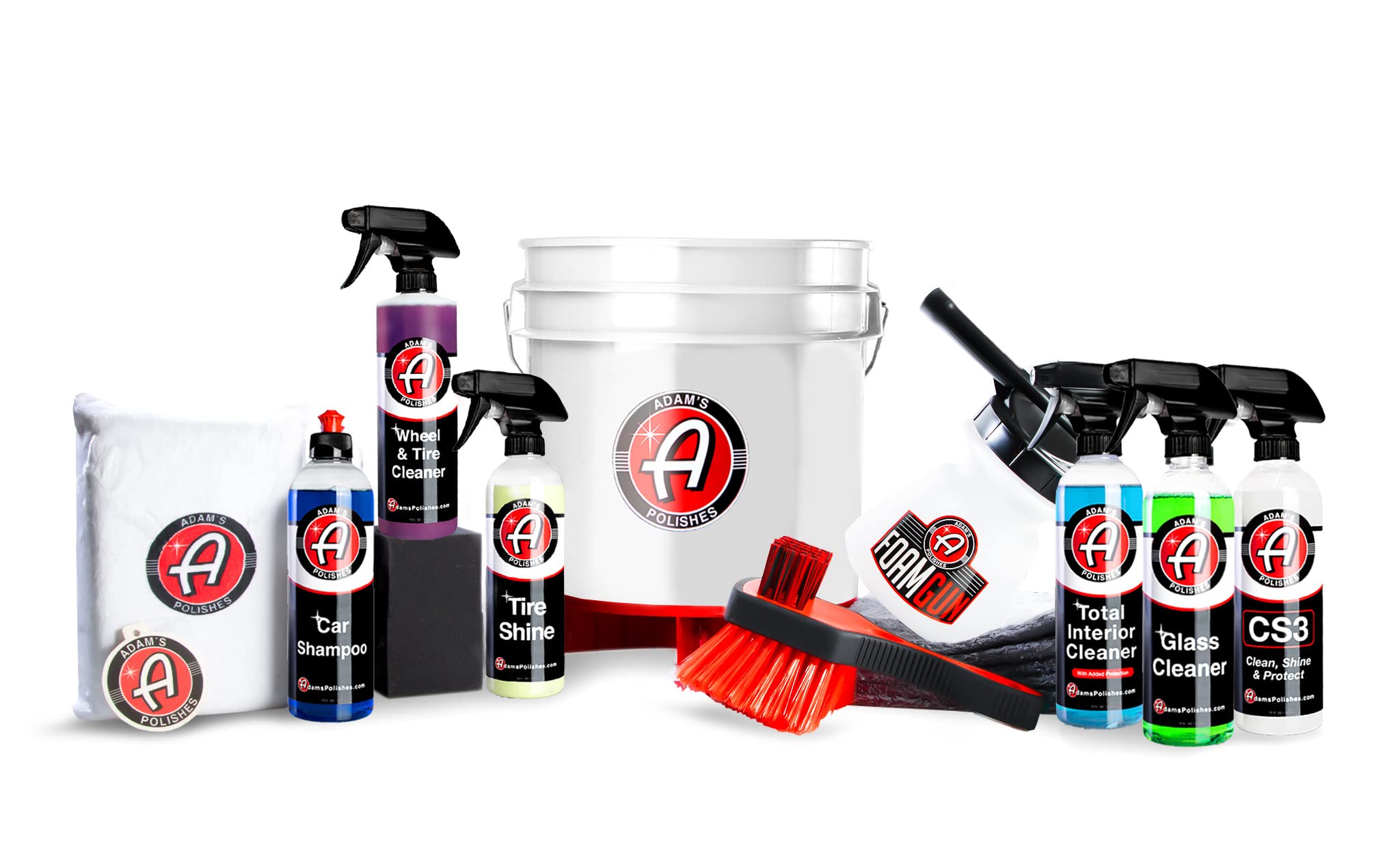 Adam's Polishes Premium Car Wash Kit - Complete Car Care Cleaning Chemicals & Essential Supplies for Cars & Trucks - Perfect Gift for Car Lovers, Dads & DIY Enthusiasts - Ideal for Detailing, Washing & Protecting Your Vehicle at Home or Auto Shops