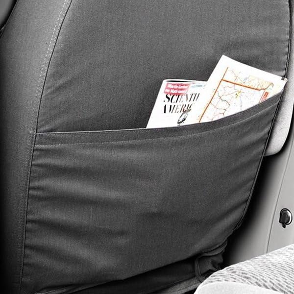 Covercraft Polycotton Custom Seat Covers - Universal Fit, Grey Color - Perfect for Car, Truck & SUV Protection | Durable & Washable Fabric for Everyday Use