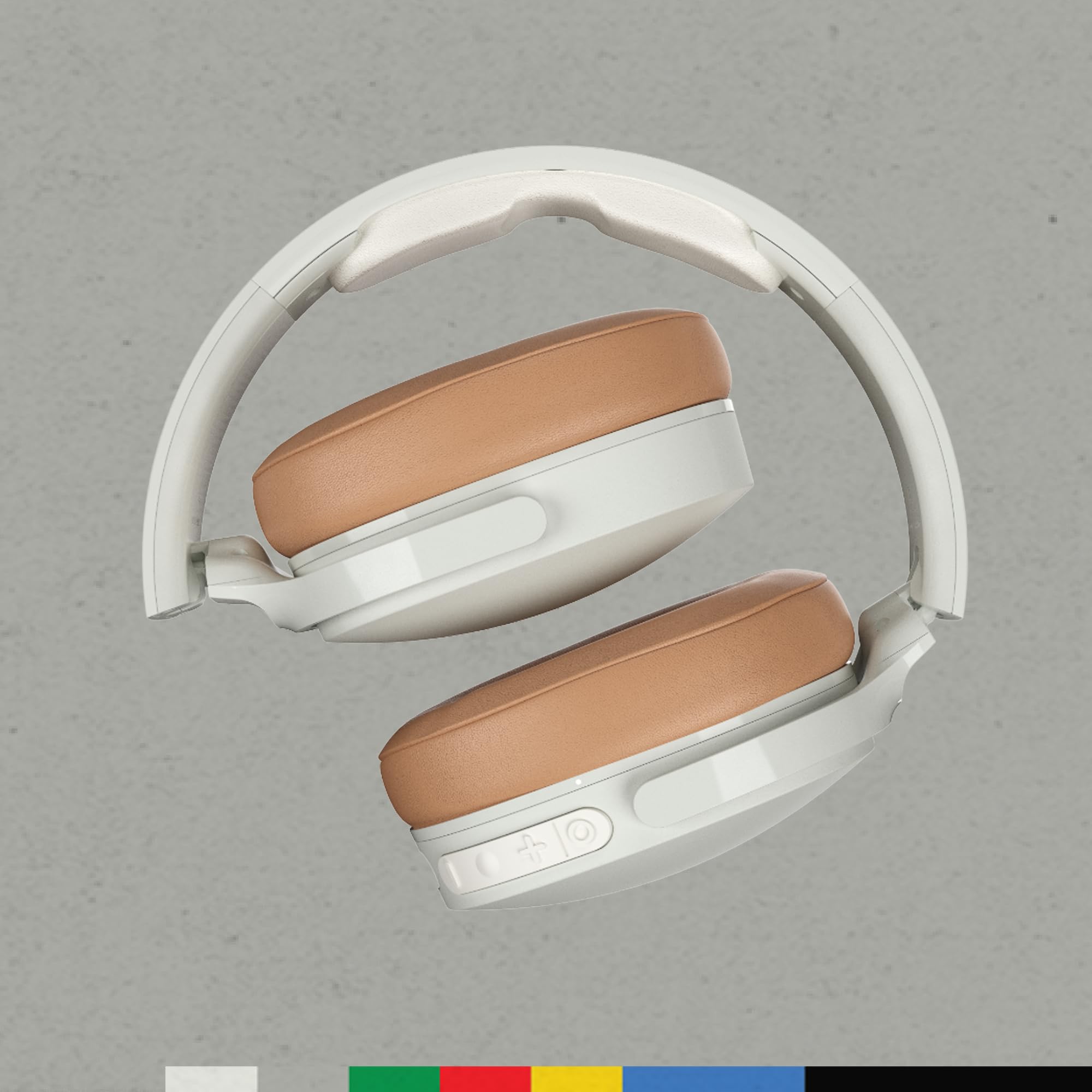 Skullcandy Hesh ANC Wireless Over-Ear Headphones with Active Noise Cancelling, 22-Hour Battery, Built-in Mic - Compatible with iPhone, Android & Bluetooth Devices (Mod White) - Perfect for Travel, Workouts & Office Use