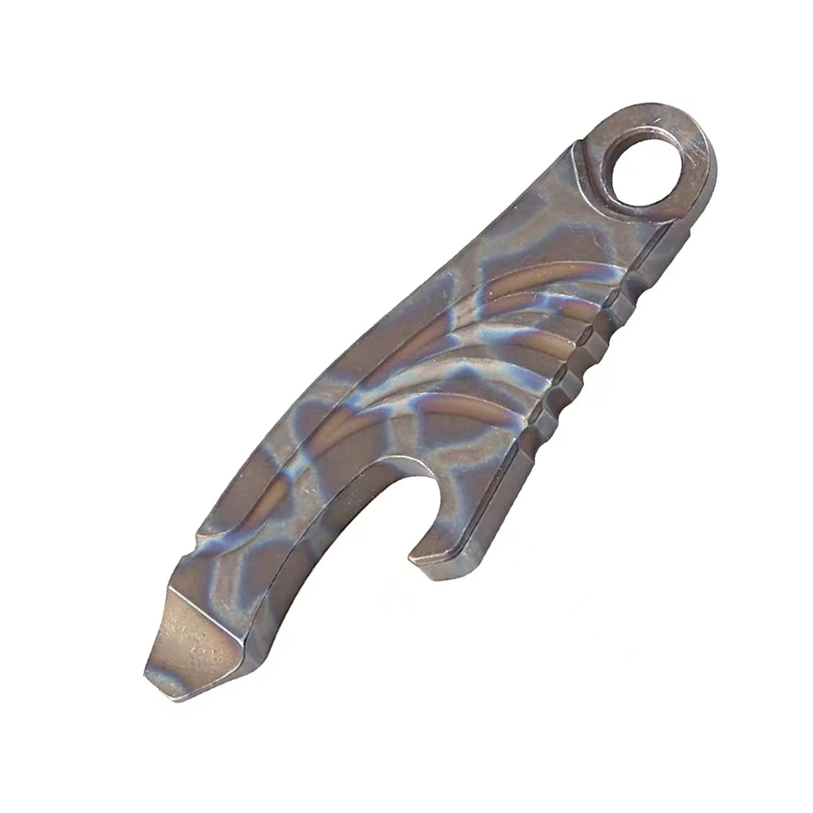 Premium Titanium EDC Multi-Tool with Bottle Opener & Screwdriver - Compact Survival Gear for Camping, Hiking & Everyday Carry (Multicolor)