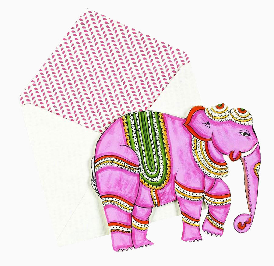 Premium Elephant Greeting Card Set - 6 Unique Handmade Cards for Birthdays, Thank You & Special Occasions | Perfect for Animal Lovers & Stationery Enthusiasts