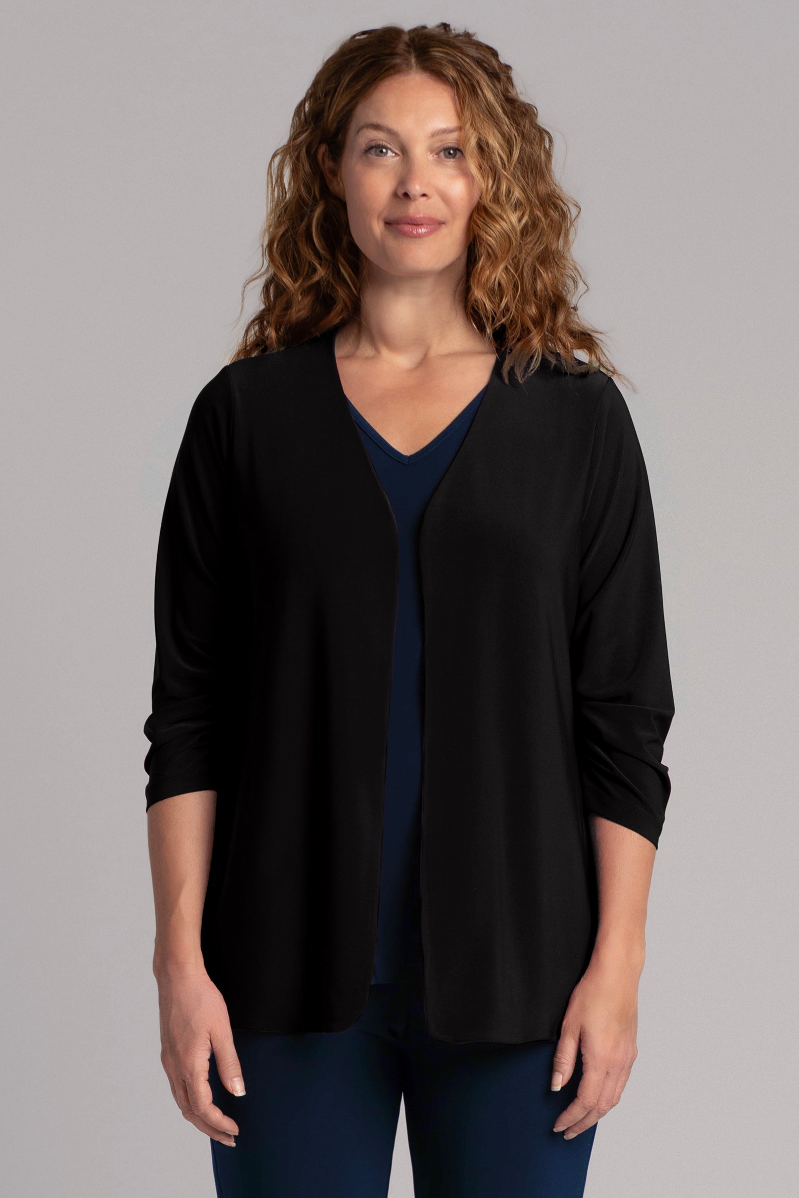 Classic Pleated Sleeve Jacket for Women - Black Outerwear for Fall & Winter | Perfect for Office, Dating & Casual Outfits