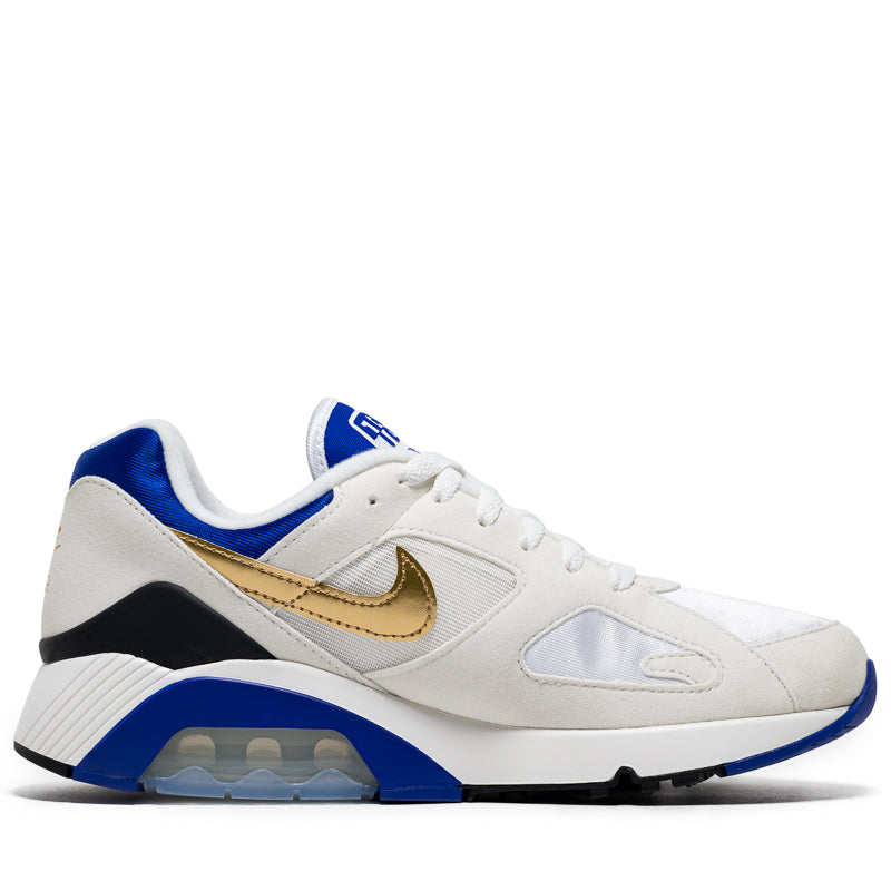 Nike Air 180 Men's Running Shoes - Summit White/Metallic Gold - Lightweight Cushioned Sneakers for Jogging, Gym & Casual Wear