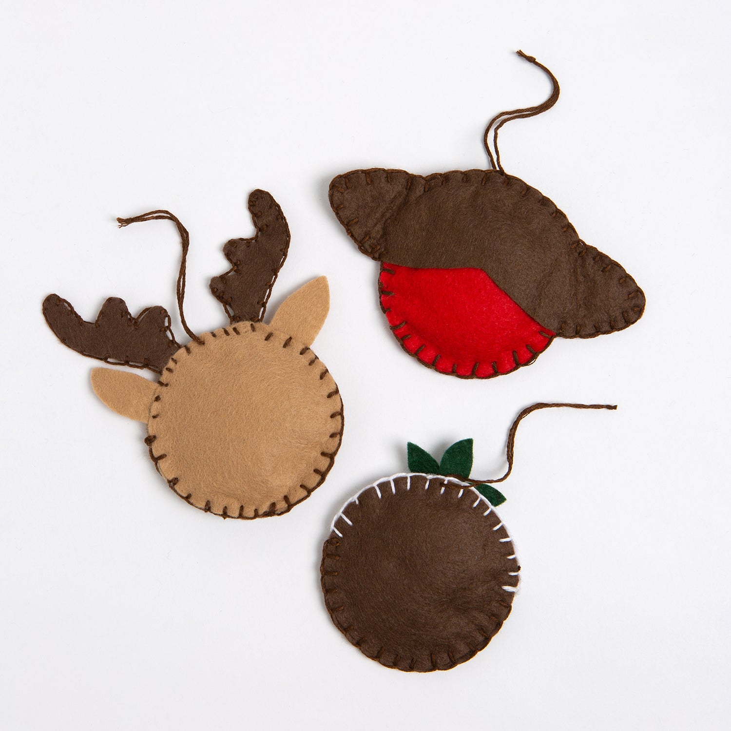 DIY Felt Christmas Ornament Craft Kit - Make 6 Handmade Holiday Baubles for Xmas Tree Decorations | Perfect for Kids Crafts, Holiday Parties & Festive Home Decor