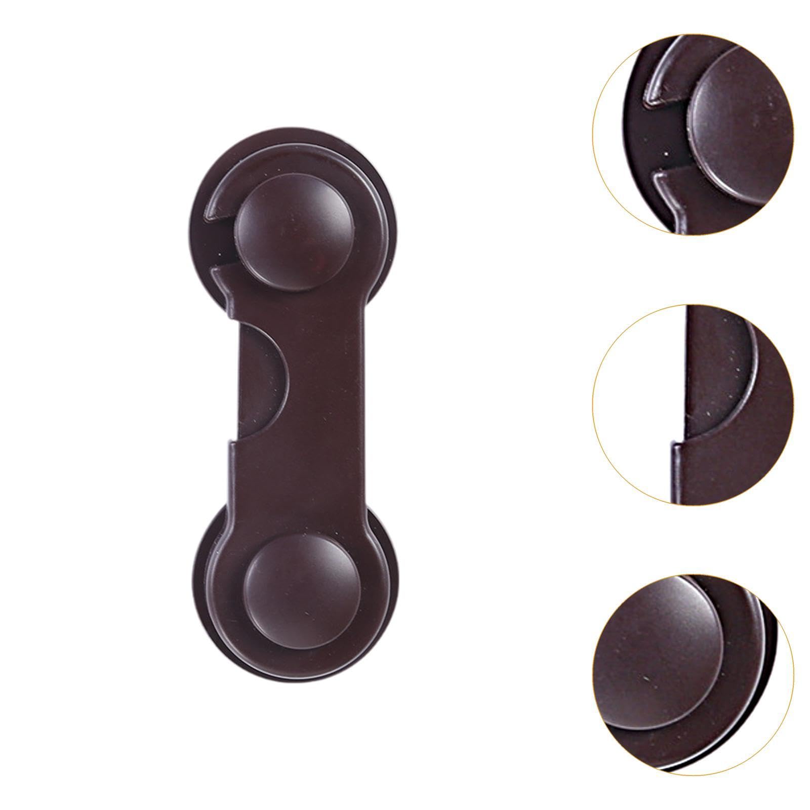GaotKeut Child Safety Lock - Multi-Purpose Baby Proofing Cabinet & Drawer Lock for Oven, Fridge, Doors (Brown) - Secure Your Home & Protect Toddlers