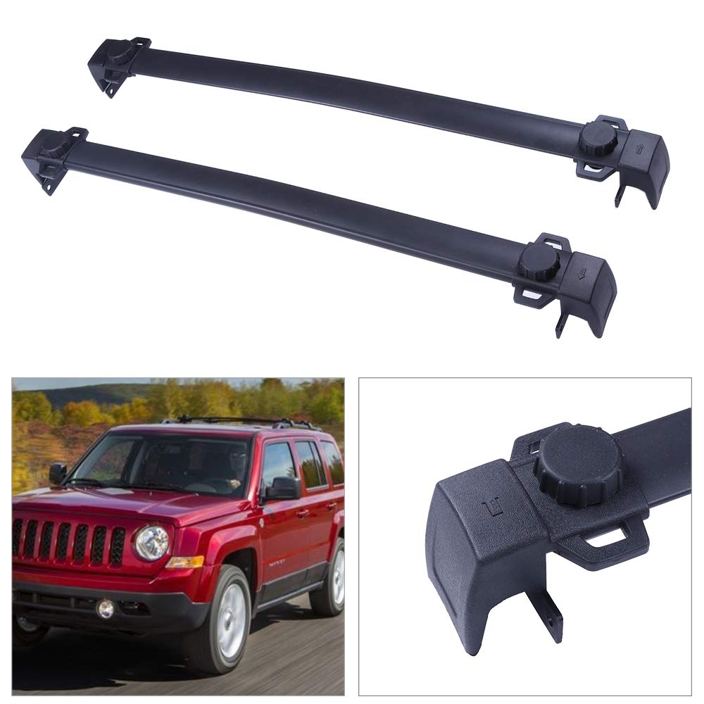 Universal Aluminum Roof Rack Cross Bars - Heavy Duty Car Top Luggage Carrier for Jeep Compass 2017-2020 | Perfect for Camping, Road Trips & Outdoor Adventures