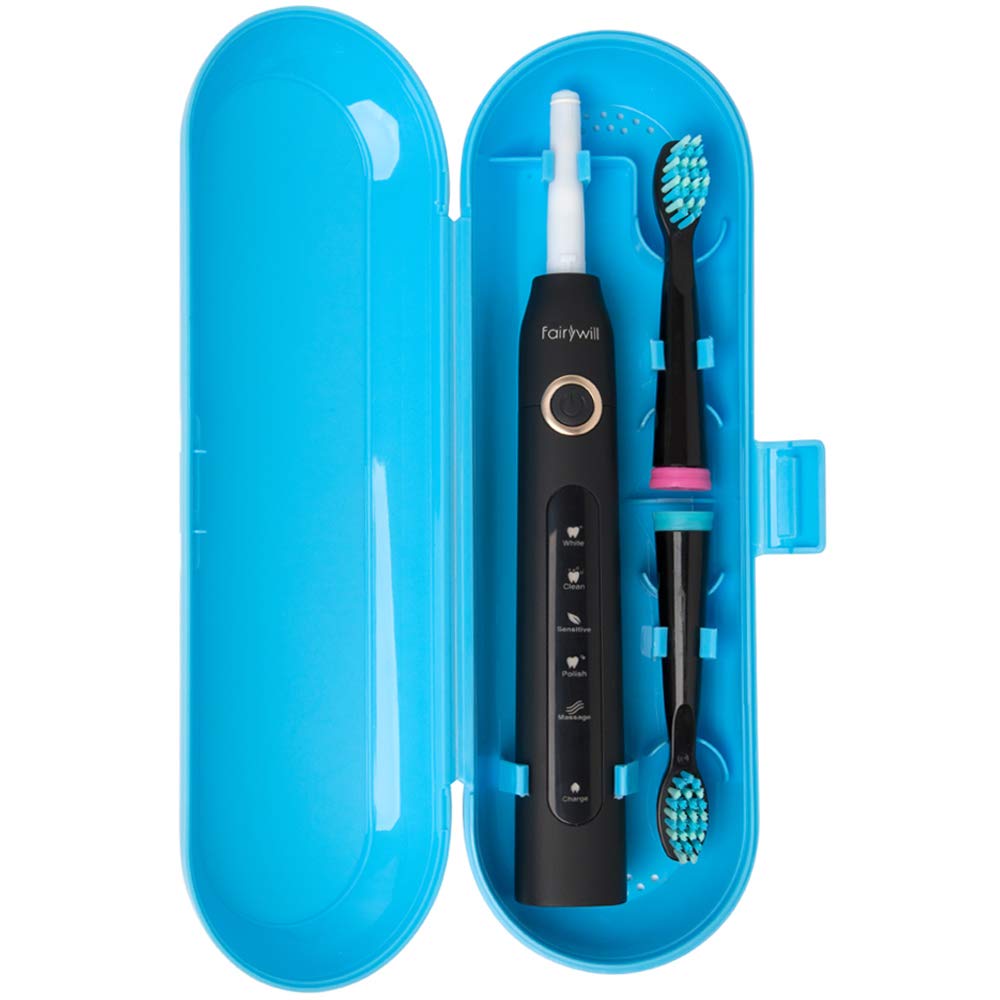 Waterproof Electric Toothbrush Travel Case for Fairywill/TEETHEORY/Seago/DNSLY - Compact & Durable Sonic Toothbrush Holder (Blue) - Perfect for Travel, Gym & Daily Storage