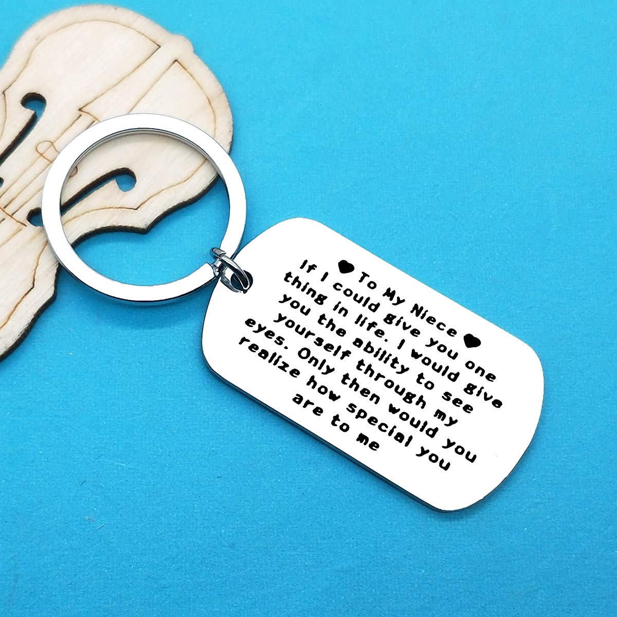 Xiahuyu Christmas Keychain - Perfect Gift for Niece Birthday, Graduation, Wedding, Mother's Day & Thanksgiving - Thoughtful Present from Aunt/Uncle - Great for Everyday Use, Key Organization & Special Occasions