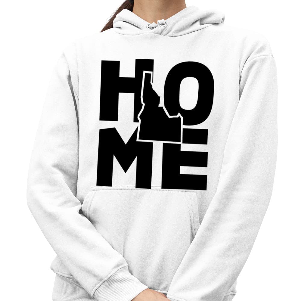 TeesAndTankYou Home Idaho Hoodie Sweatshirt - Unisex Pullover Fleece Hooded Sweatshirt for Men & Women | Cozy Casual Wear for Outdoor Activities & Lounge