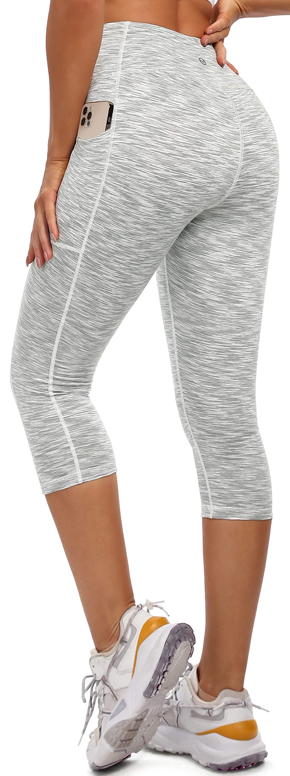 **IUGA High Waist Yoga Pants with Pockets for Women - 4-Way Stretch Workout Leggings - Perfect for Yoga, Running & Gym**