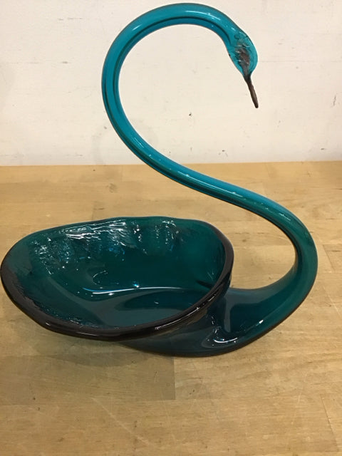10 Elegant Teal Glass Swan Bowls for Home Decor, Candy Dishes, or Wedding Centerpieces – Perfect for Parties & Gift Giving