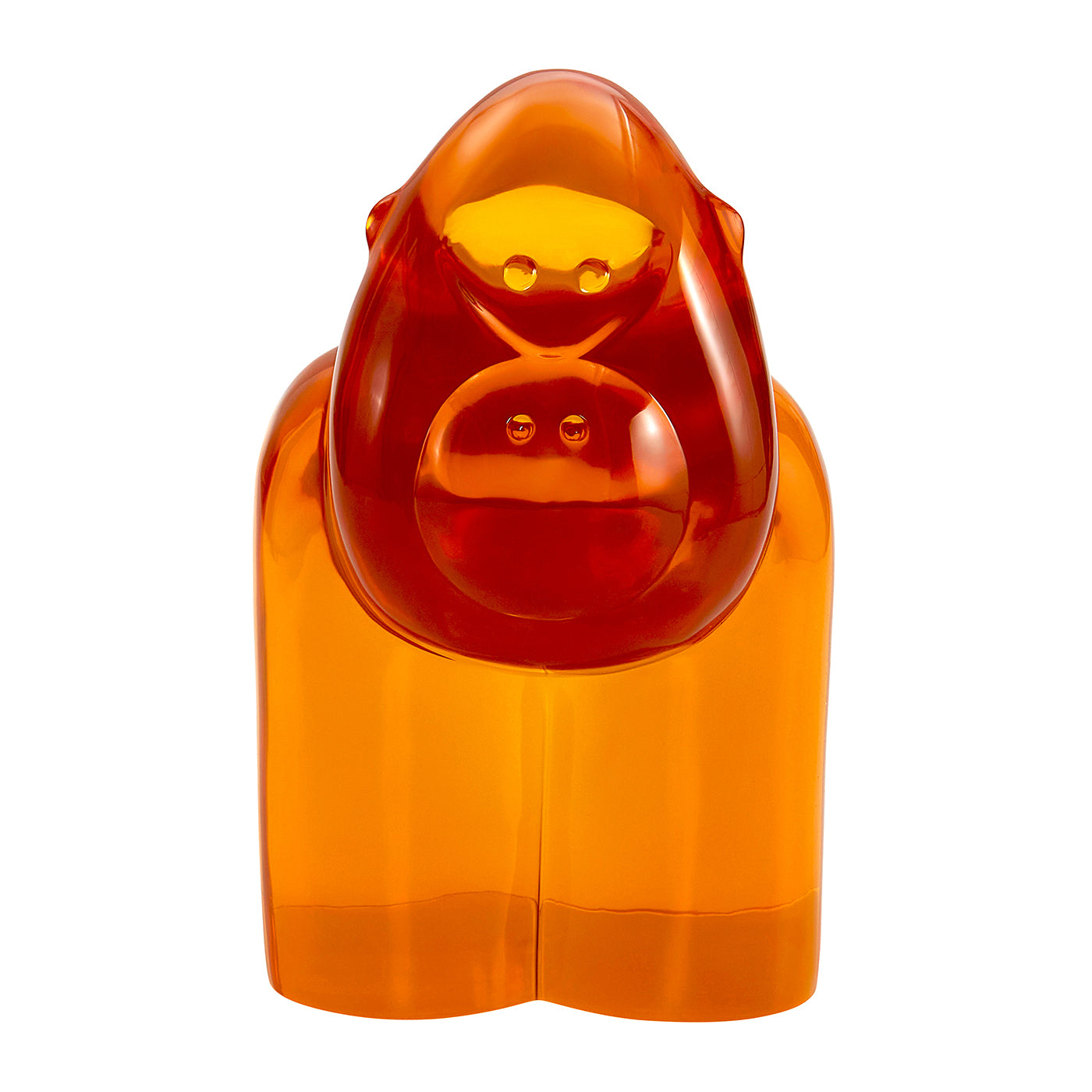 Acrylic Gorilla Figurine - Handcrafted Decorative Art Sculpture for Home, Office & Gift Giving
