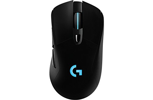 Logitech G703 Lightspeed Wireless Gaming Mouse - Compatible with POWERPLAY Wireless Charging, Ergonomic Design, 25K DPI Sensor - Perfect for PC, Mac, and Esports Gaming (Black)