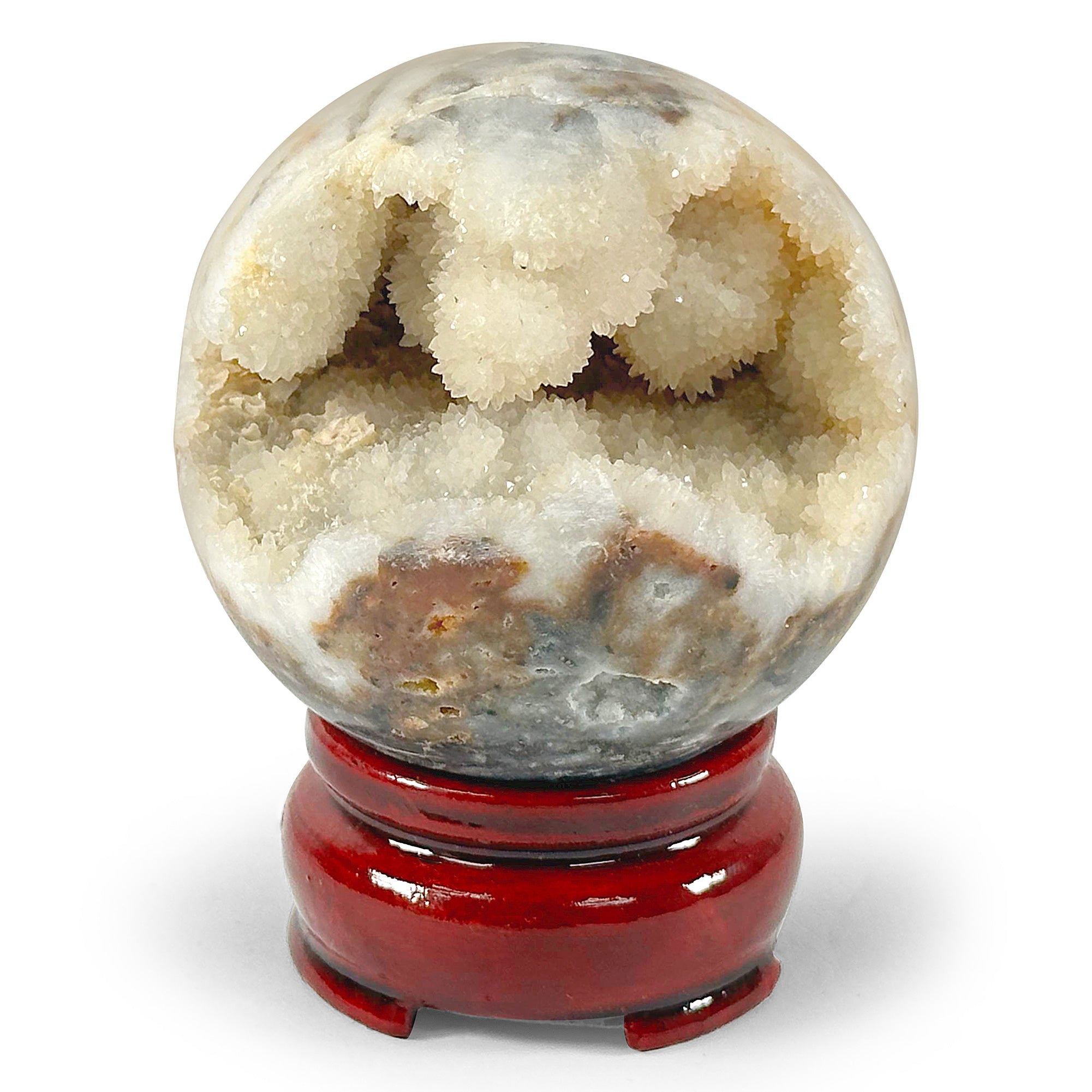 Polished Sphalerite Crystal Sphere - Natural Healing Gemstone Ball for Energy Work, Meditation & Spiritual Wellness | Home Decor Crystal Orb for Display & Feng Shui | Perfect for Yoga Studios, Meditation Spaces & Gift Giving