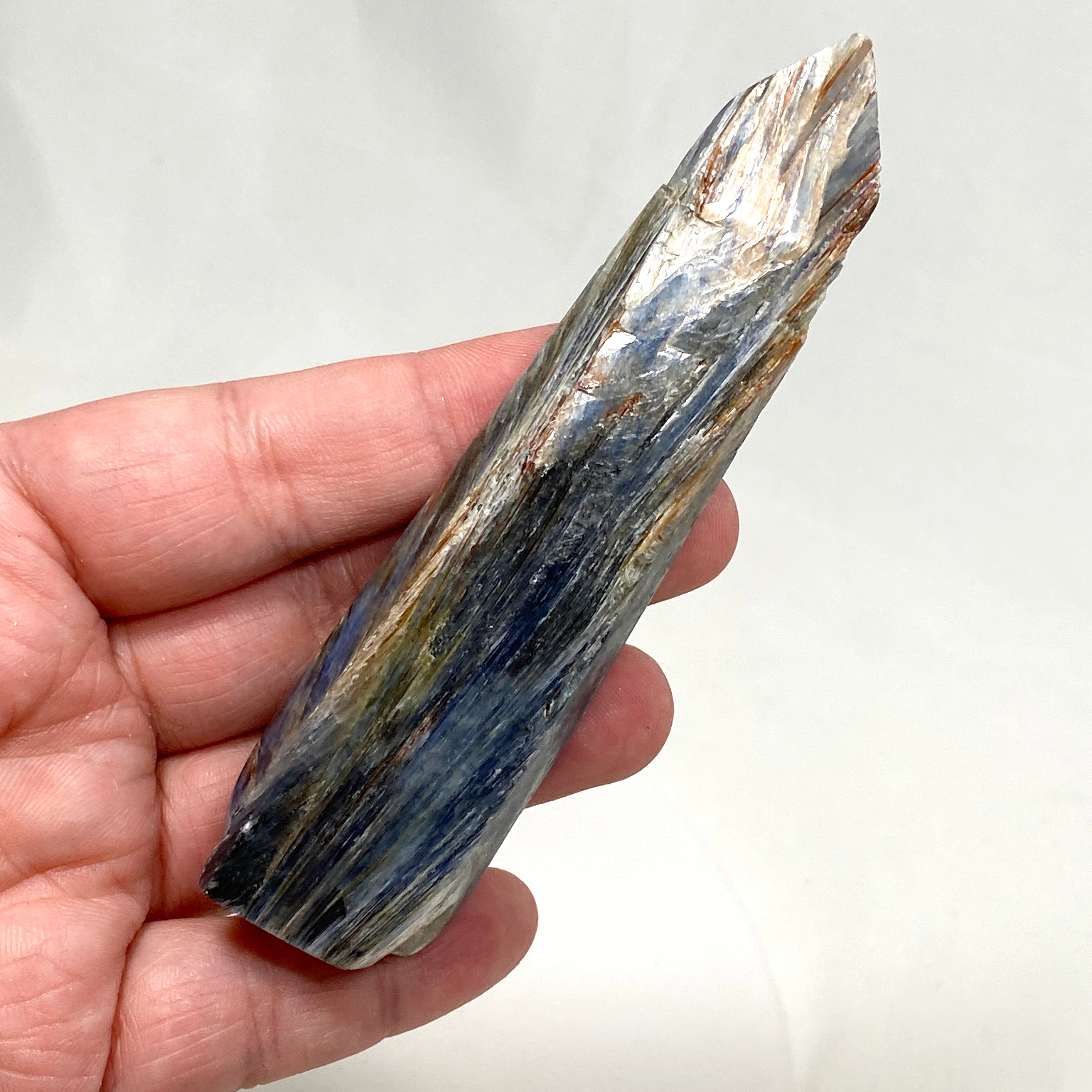 Blue Kyanite Polished Point Healing Crystal - Natural Stone for Meditation, Energy Work & Chakra Balancing (BKY 10) - Perfect for Home Decor, Yoga Spaces & Spiritual Gifts
