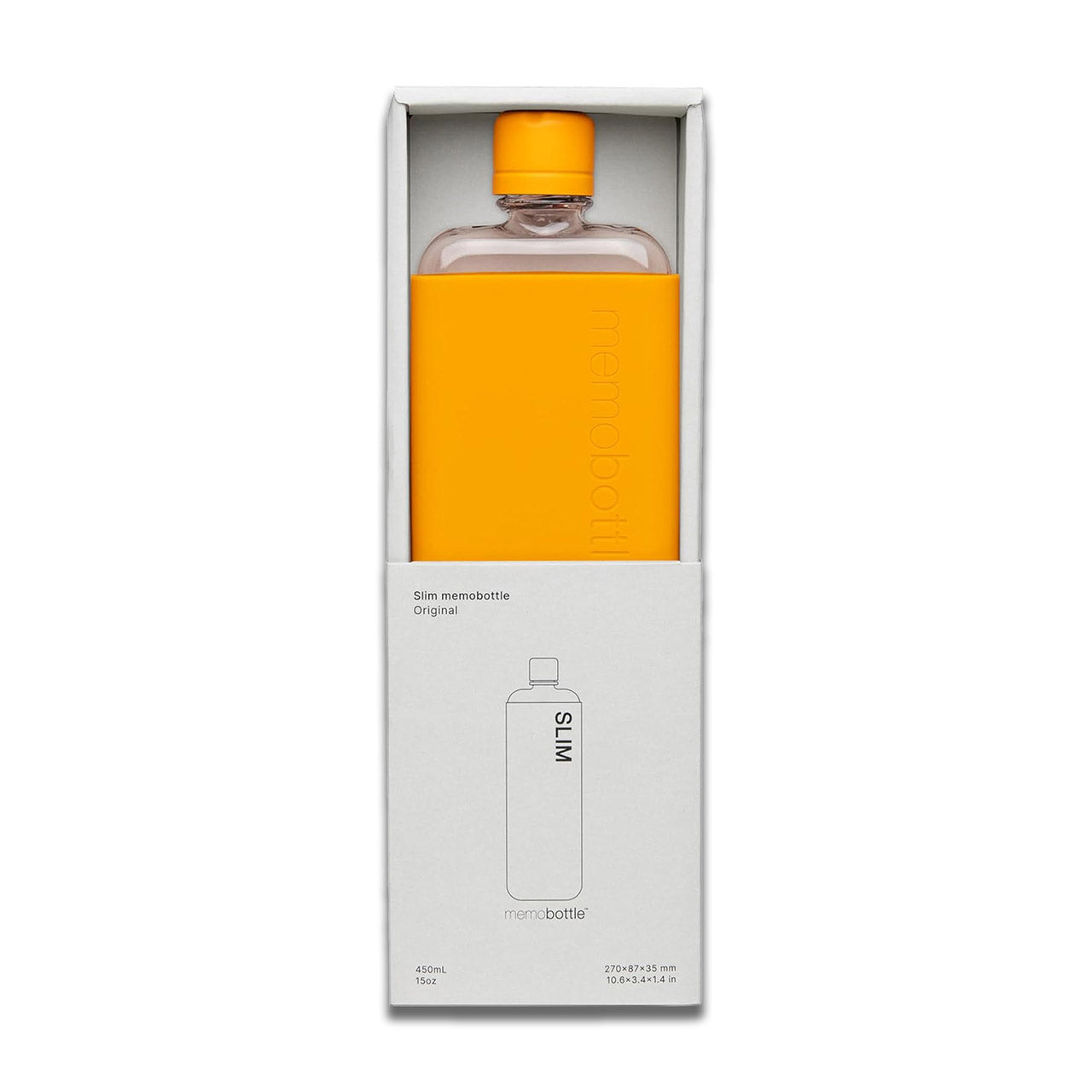 Slim Insulated Water Bottle with Mandarin Sleeve - 16oz Leakproof Stainless Steel Travel Tumbler for Gym, Office & Outdoor Activities