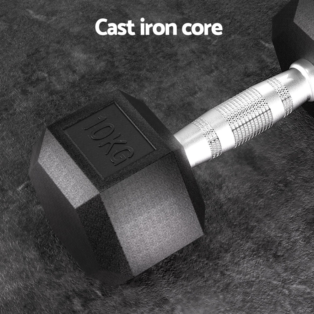 20kg Dumbbell Set with Adjustable Weights - 2x10kg Dumbbells for Strength Training, Home Gym & Full Body Workout - Perfect for Weight Lifting, Muscle Building & Fitness Exercises