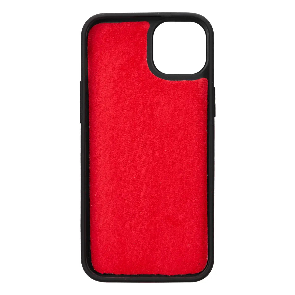 Premium Burnished Red Genuine Leather Wallet Case for iPhone 15 Plus - Slim Protective Cover with Card Slots | Perfect for Everyday Use, Travel & Business Meetings