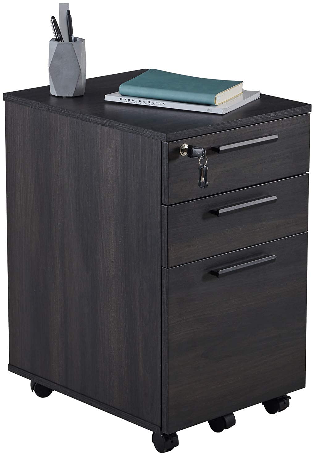 3-Drawer Locking File Cabinet for Office - Vertical Under Desk Storage Organizer for Documents, Folders & Supplies - Perfect for Home, Office & Workspace Organization