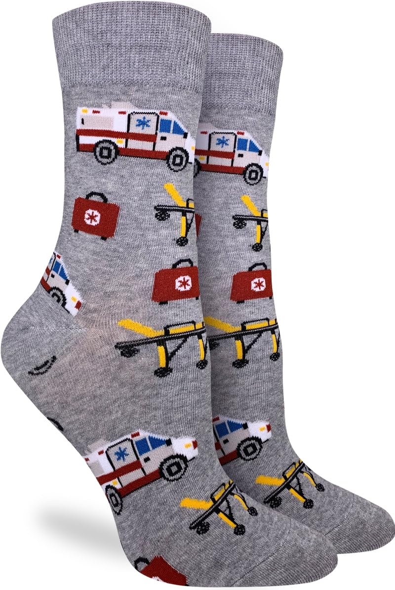 Good Luck Sock Women's Animal Print Crew Socks - Fun Novelty Dress Socks for Women - Perfect for Gifts, Casual Wear & Costume Outfits