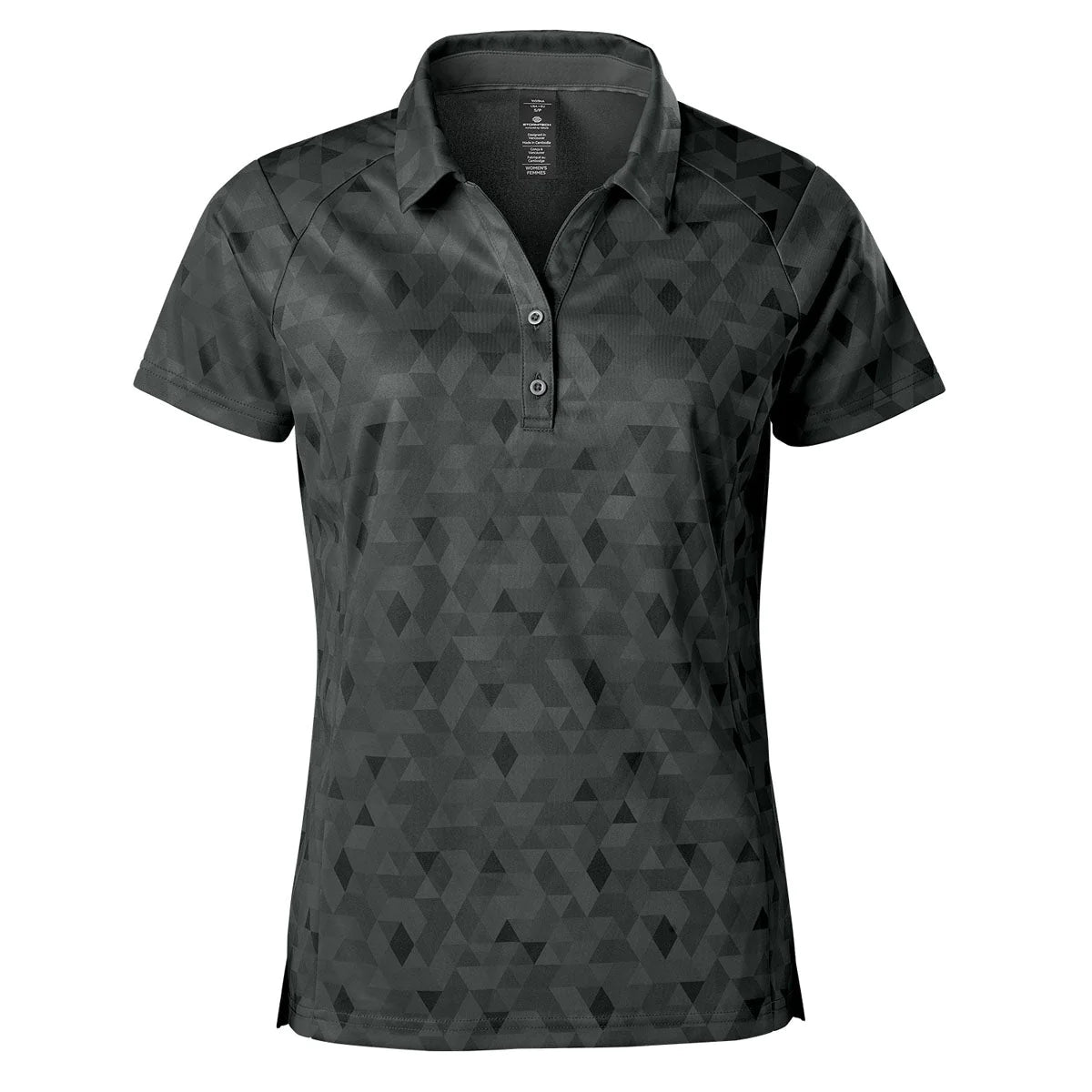 Stormtech Women's Collared T-Shirt - Breathable Quick-Dry Performance Shirt (Grey, DXP 3W) for Golf, Travel & Casual Wear