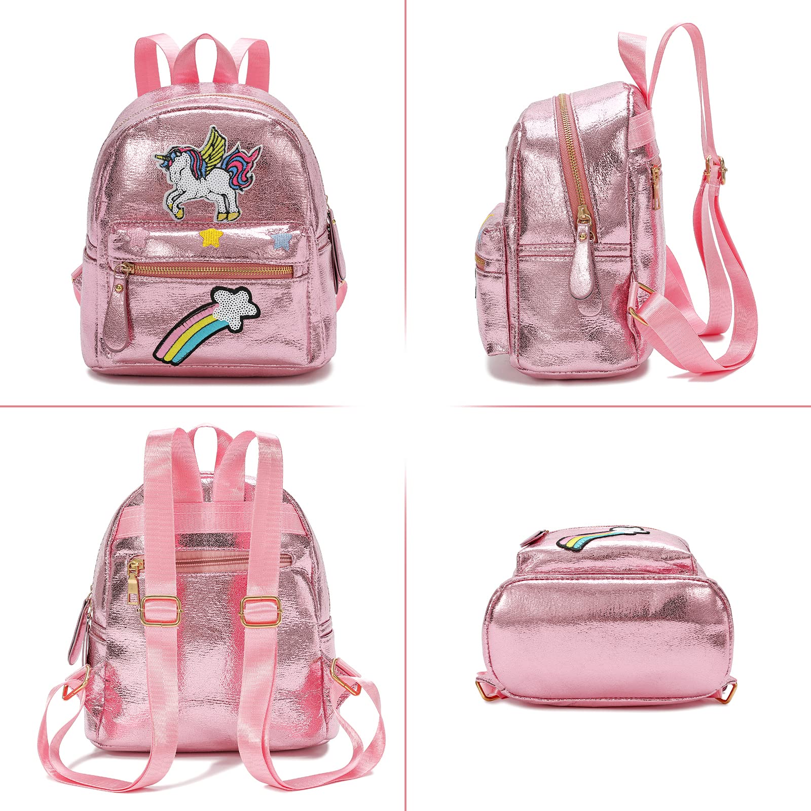 Unicorn Mini Backpack for Girls - Cute Pink Unicorn Themed Kids Backpack for School, Travel & Play | Perfect Gift for Toddlers & Children