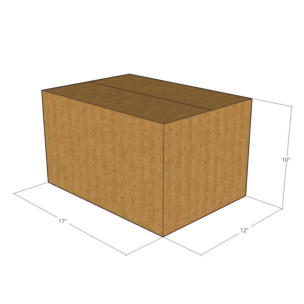 17x12x10 Inch 32 ECT Corrugated Shipping Boxes - Heavy Duty Moving & Storage Boxes for Ecommerce, Packing, and Home Organization