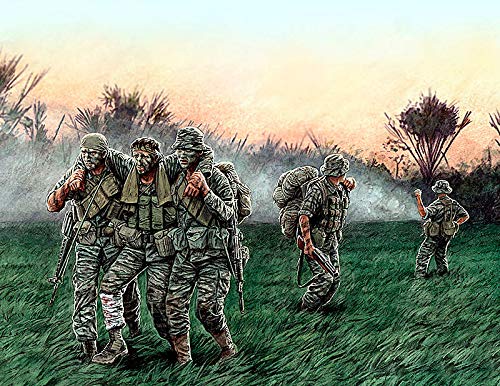 1/35 Scale Vietnam War Era Plastic Model Kits - Master Box Series 5 Bundle (5 Kits) - Perfect for Military History Enthusiasts & Scale Model Collectors