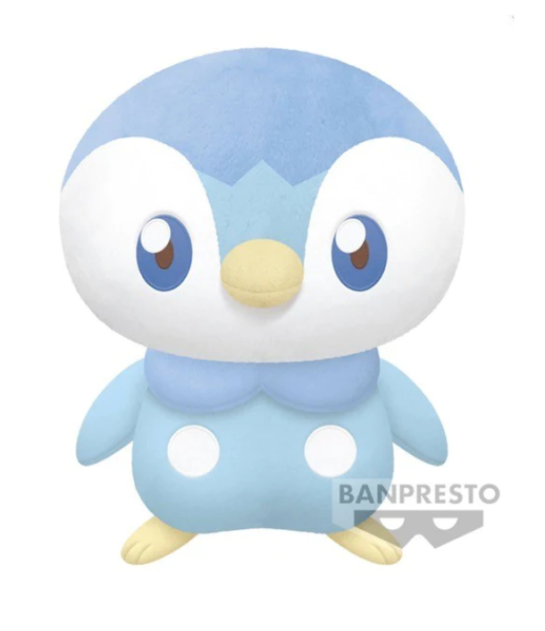 Banpresto Pokemon Piplup Large Plush Stuffed Animal Toy - Perfect for Collectors, Gifts & Kids Room Decor