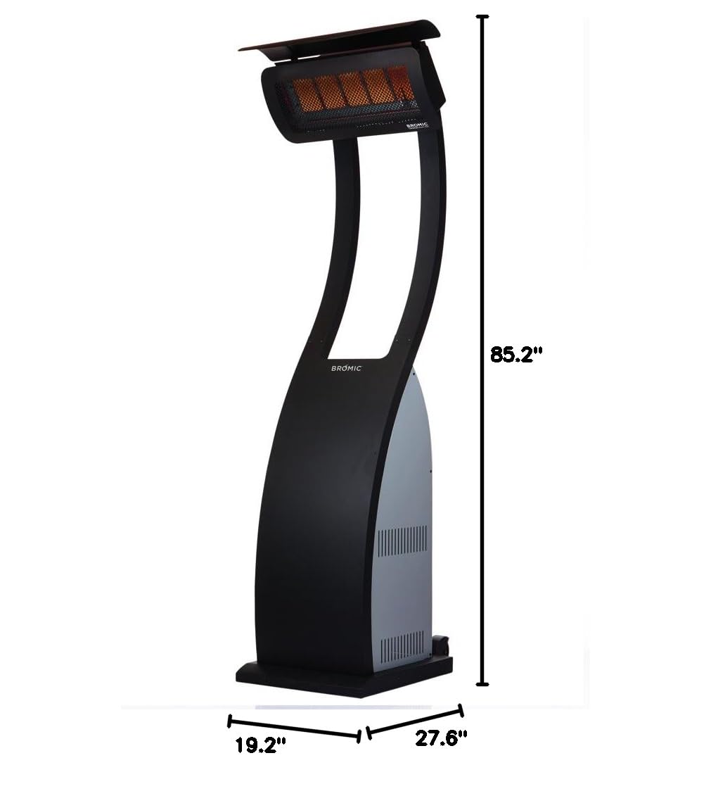 Bromic 38,500 BTU Portable Infrared Patio Heater - Outdoor Gas Radiant Heater for Patio, Deck, Restaurant & Backyard Use