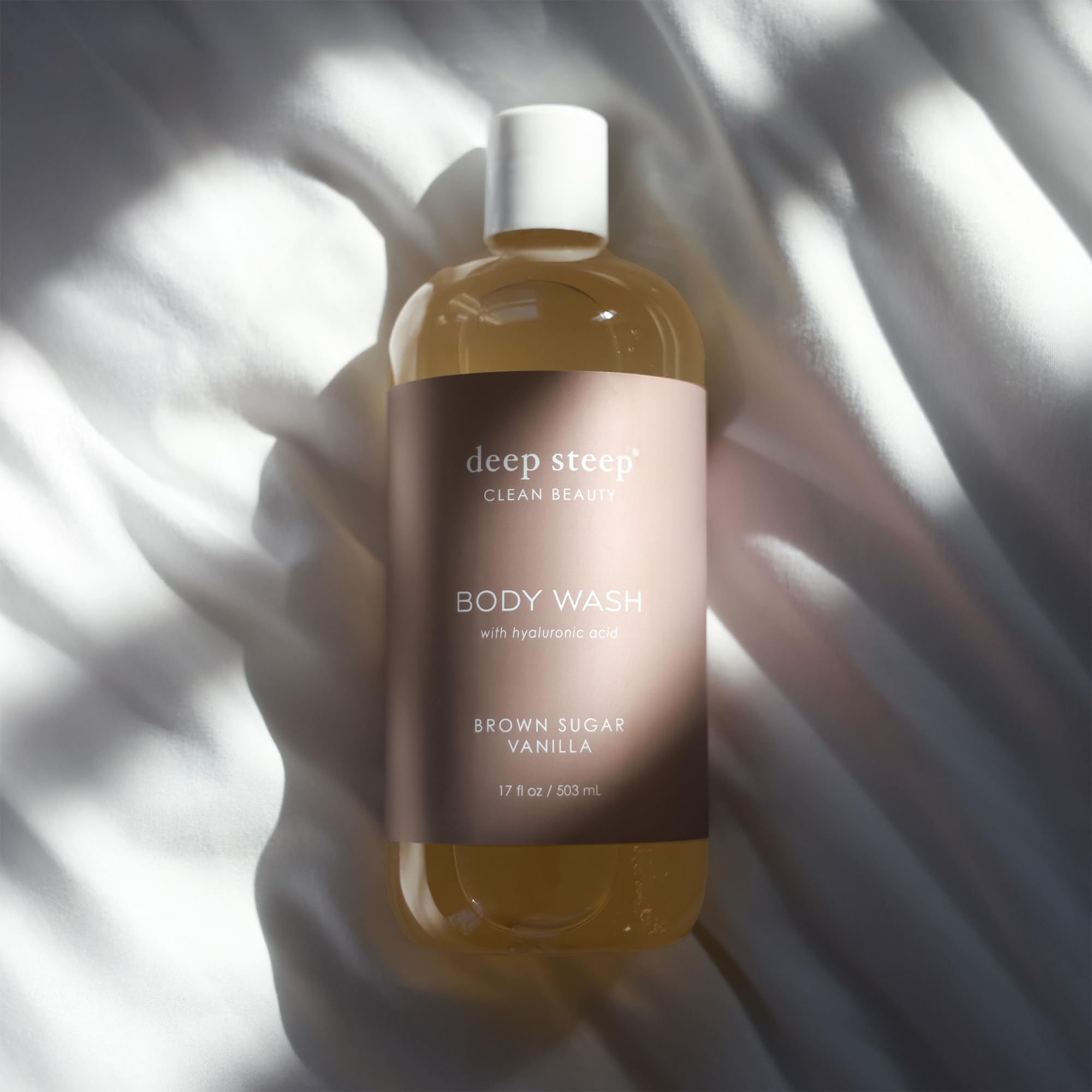 Deep Steep Moisturizing Body Wash - Brown Sugar Vanilla Scent, 17oz | Hydrating & Nourishing Shower Gel for Dry Skin | Perfect for Daily Relaxation & Self-Care Routine