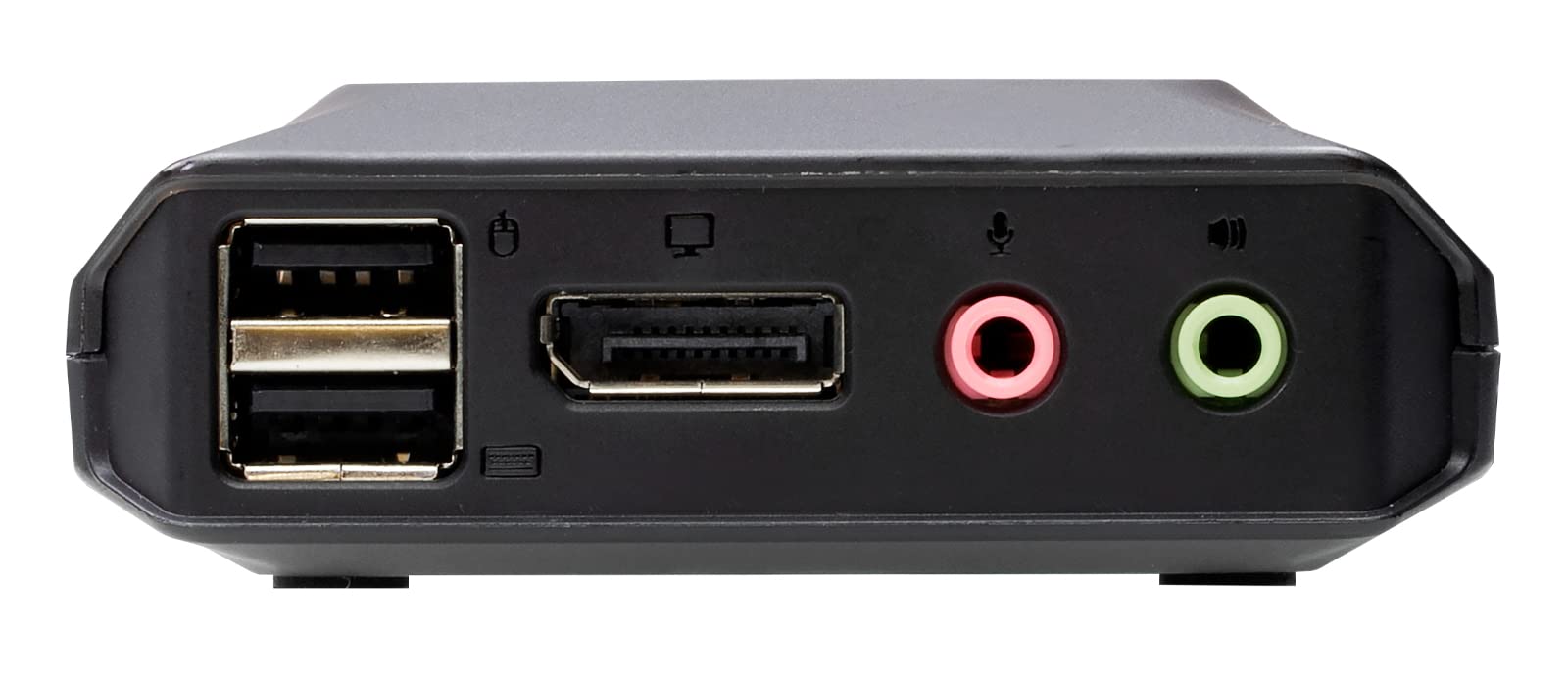 ATEN 2-Port USB-C DisplayPort Hybrid Cable KVM Switch - Dual Monitor Setup for Home Office & Gaming | Seamless Device Switching Between PC & Laptop