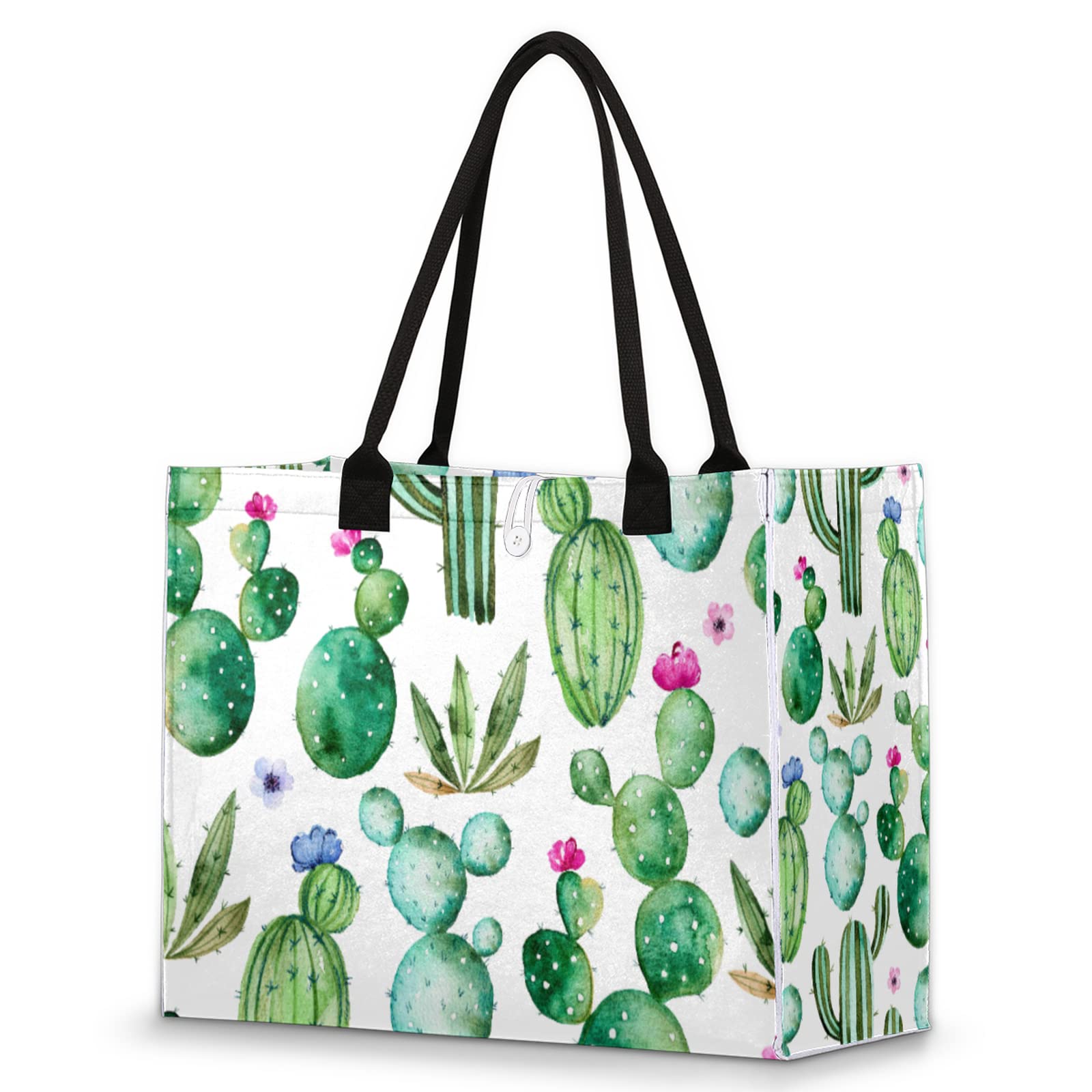 Stylish Large Tote Bags for Women - Waterproof Beach Bag with Zipper Pockets - Fashionable Travel Handbag - Perfect for Teachers, Work, Shopping & Vacation Essentials