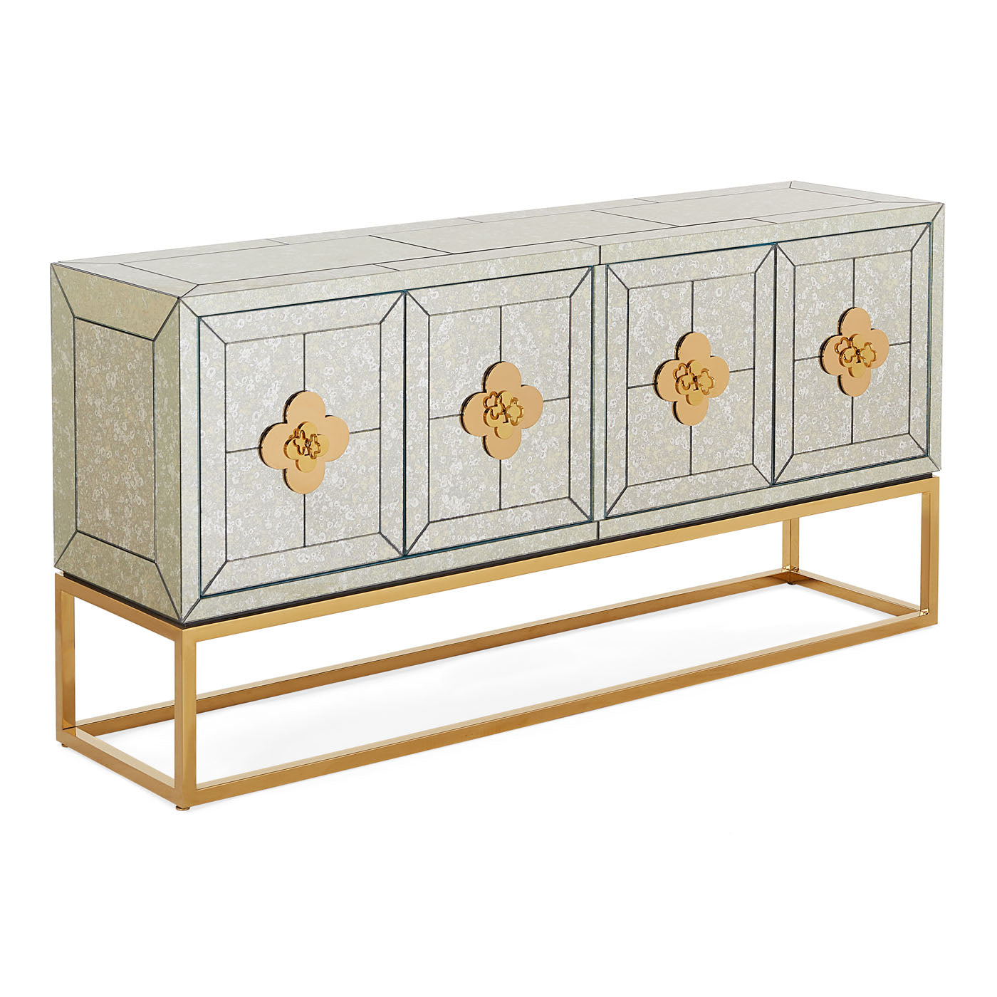 Delphine Credenza - Modern Wooden Sideboard with 3 Drawers & 2 Doors - Perfect for Living Room, Dining Room & Entryway Storage